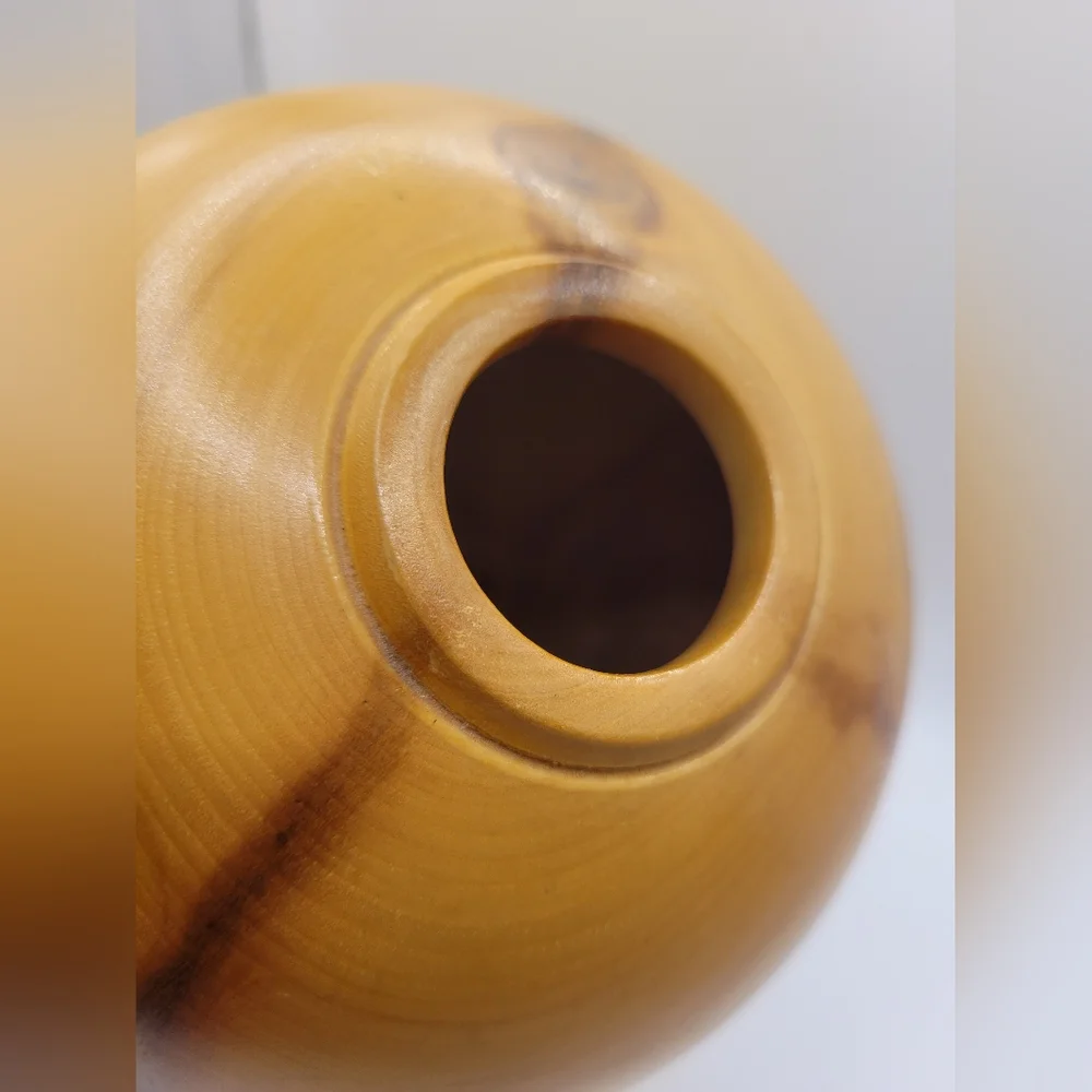 Organic Modern Hand Turned Wood Vase